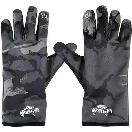 Man Gloves Fox Rage Thermal Camo Gloves Camo