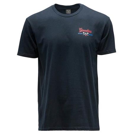 Man Grundéns Logo Boat Ss T-Shirt Dark Navy