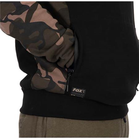 MAN HOODIE - BLACK/CAMO FOX PULLOVER PREMIUM 310 HOODIE - NOIR/CAMO