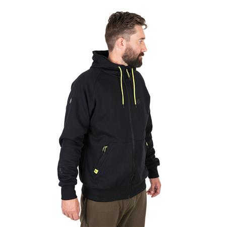 MAN HOODIE - BLACK FOX MATRIX SHERPA HOODY - NOIR