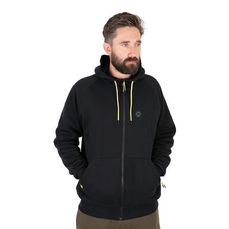 MAN HOODIE - BLACK FOX MATRIX SHERPA HOODY - NOIR