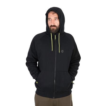 MAN HOODIE - BLACK FOX MATRIX SHERPA HOODY - NOIR