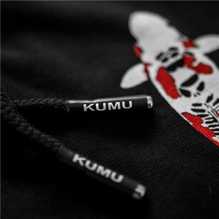 MAN HOODIE - BLACK KUMU TALL TALES PULL OVER - NOIR