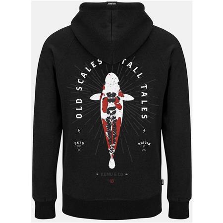 Man Hoodie - Black Kumu Tall Tales Pull Over - Noir