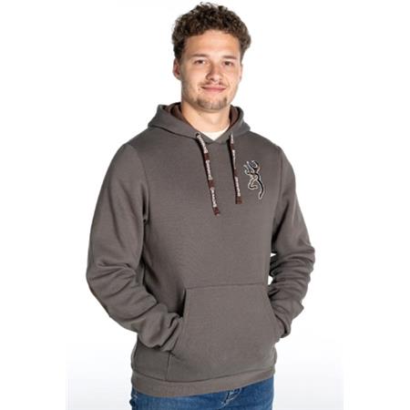 MAN HOODIE BROWNING SNAPSHOT GREY