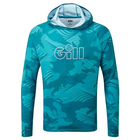 Man Hoodie With Hood - Pool Camo Gill À Capuche Xpel Tec Hoodie - Pool Camo