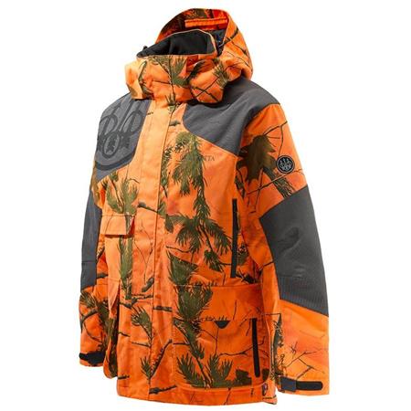 Man Jacket Beretta Insulated Static Evo Jacket Orange Camo