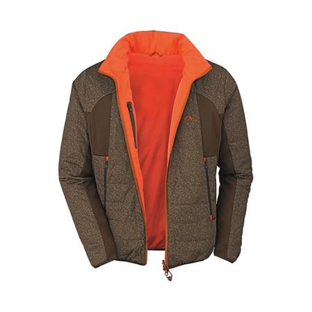 Man Jacket Blaser Primaloft Reversible Camo Orange/Marron