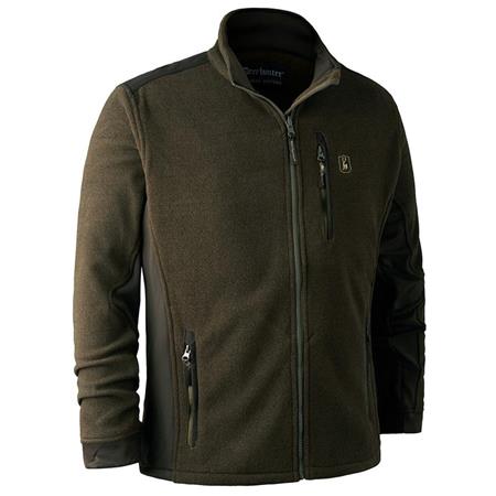 Man Jacket Deerhunter Zip-In Fleece Khaki Muflon