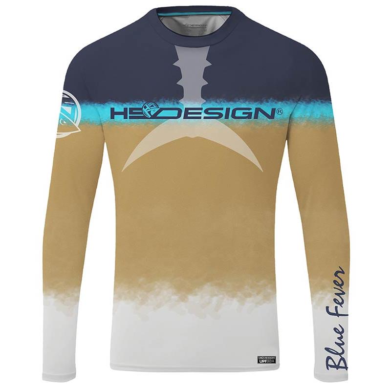 Hotspot Design Ocean Performance Tuna Long Sleeve T-Shirt 2XL Blue