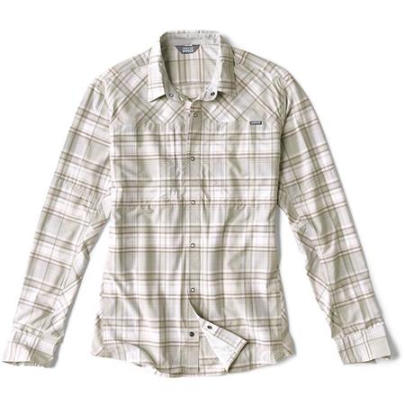 MAN ORVIS PRO STRETCH SHIRT MIST PLAID