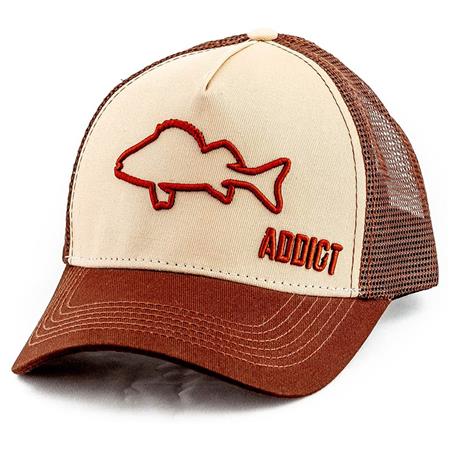 MAN'S CAP FISHXPLORER ADDICT PERCHE - MARRON