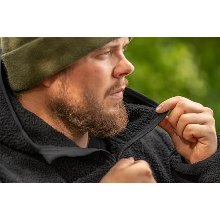 MAN'S SWEATSHIRT AVID CARP SHERPA PULLOVER - NOIR