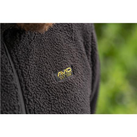 MAN'S SWEATSHIRT AVID CARP SHERPA PULLOVER - NOIR