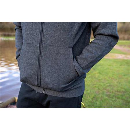 MAN'S SWEATSHIRT FOX MATRIX ZIPPED HOODY - NOIR