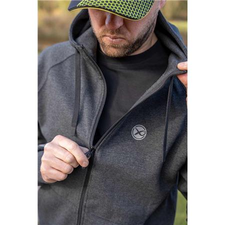 MAN'S SWEATSHIRT FOX MATRIX ZIPPED HOODY - NOIR
