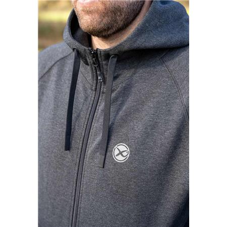MAN'S SWEATSHIRT FOX MATRIX ZIPPED HOODY - NOIR