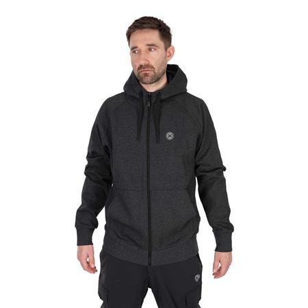 MAN'S SWEATSHIRT FOX MATRIX ZIPPED HOODY - NOIR