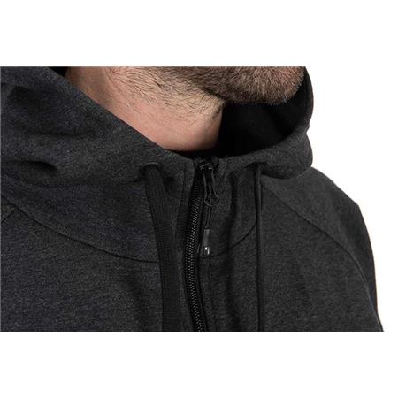 MAN'S SWEATSHIRT FOX MATRIX ZIPPED HOODY - NOIR