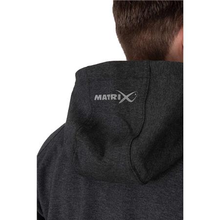 MAN'S SWEATSHIRT FOX MATRIX ZIPPED HOODY - NOIR