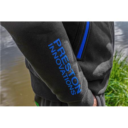 MAN'S SWEATSHIRT PRESTON INNOVATIONS CELCIUS ZIP HOODIE - NOIR