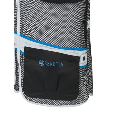 MAN'S WASTEACOAT - BLACK/BLUE EXCEL BERETTA FULL MESH - BLACK/BLUE EXCELL