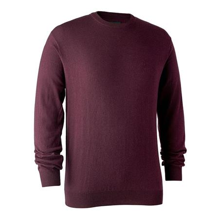 Man Sweater Deerhunter Kingston With O-Neck Purple
