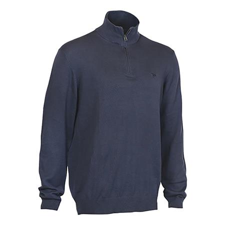 Man Sweater Ligne Verney-Carron Week End Bleu/Marron