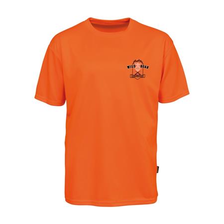 Man-T-Shirt Percussion Chasse Fluo