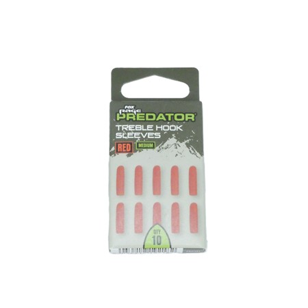 Manchon Fox Rage Predator Treble Hook Sleeves Red - Medium