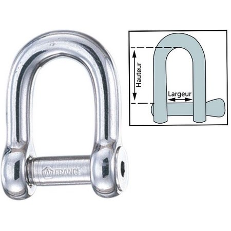 Manille Eixo 6 Faces Wichard Axe 6 Pans