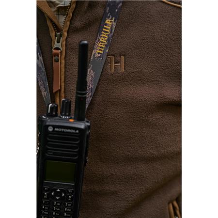 MANNEN FLEECE ZONDER MOUWEN HARKILA SANDHEM 200 - DEMITASSE BROWN