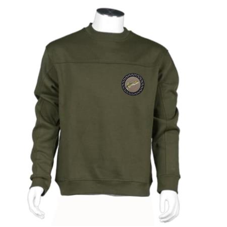 Männer-Sweat Bartavel Nature Forelle Rundhalsausschnitt - Khaki