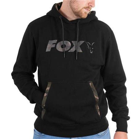 Männer-Sweat Fox Black Camo Print Hoody