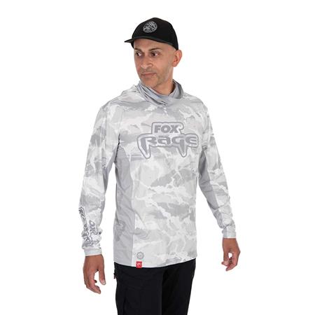 MÄNNER-SWEAT FOX RAGE UV HOODED LIGHT CAMO TOP