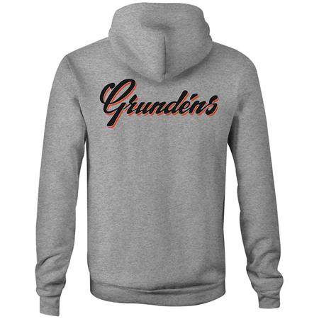 MÄNNER-SWEAT GRUNDÉNS DISPLACEMENT HOODIE ATHLETIC HEATHER