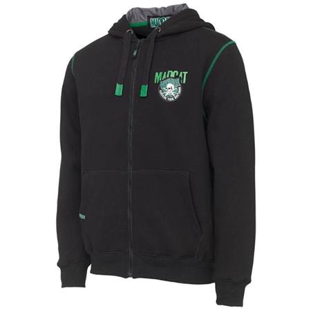 Männer-Sweat Madcat Badge Logo Zip Hoodie