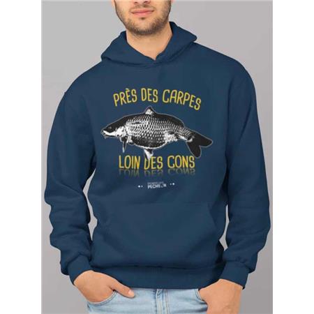 Männer-Sweat Monsieur Pêcheur Près Des Carpes, Loins Des Cons