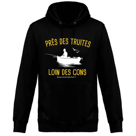 Männer-Sweat Monsieur Pêcheur Près Des Truites, Loin Des Cons