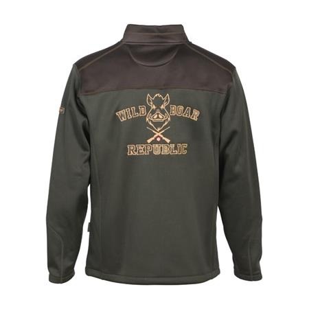 MÄNNER-SWEAT PERCUSSION ZIPPE WILD BOAR REPUBLIC