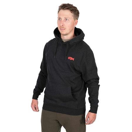 MÄNNER-SWEAT SPOMB BLACK MARL HOODIE PULLOVER