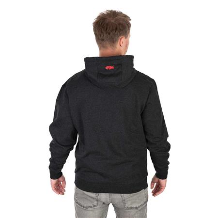 MÄNNER-SWEAT SPOMB BLACK MARL HOODIE PULLOVER