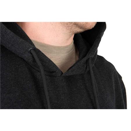 MÄNNER-SWEAT SPOMB BLACK MARL HOODIE PULLOVER