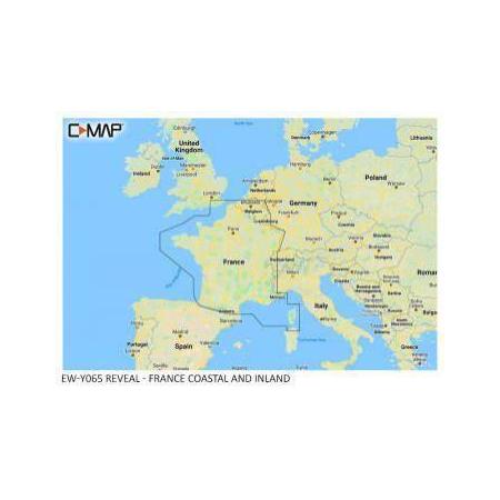 Mapa C-Map Reveal Duża Francja Wybrzeża I Wody Śródlądowe