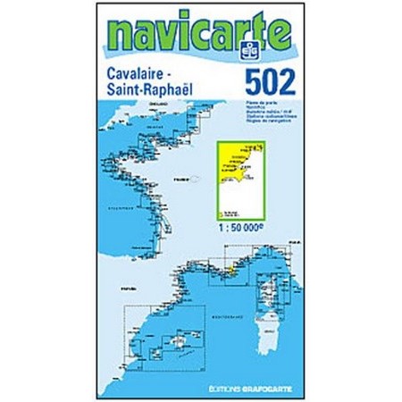 Mapa Nawigacyjna Navicarte Cavalaire - St Raphael