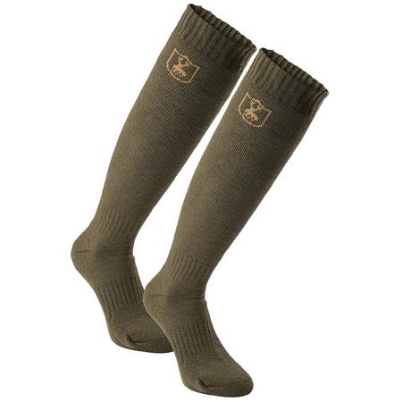 Meias Homem Deerhunter Wool Socks Caqui - Pack De 2
