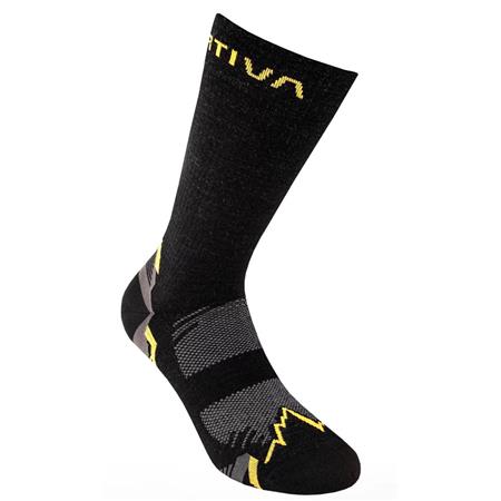 Meias La Sportiva Hiking - Noir/Jaune