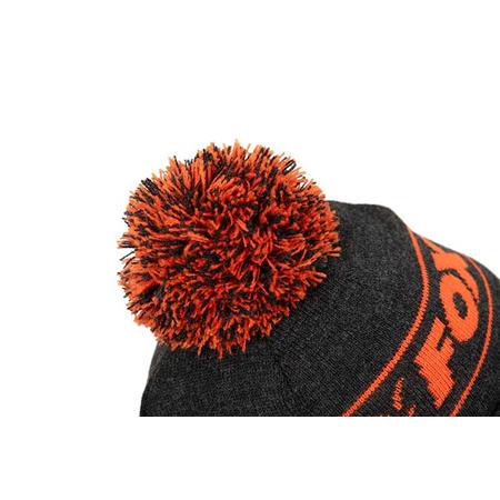 MEN'S BEANIE FOX COLLECTION BOBBLE - NOIR/ORANGE