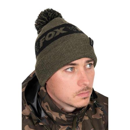 Men's Beanie Fox Collection Bobble - Vert