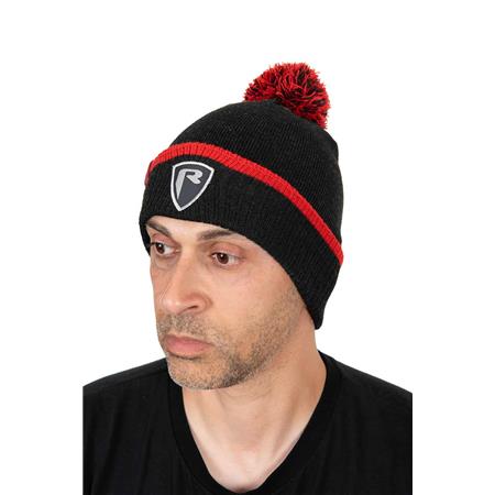 Men's Beanie Fox Rage Voyager Dark Grey Bobble Hat - Noir